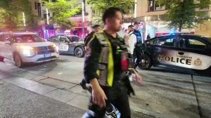 Лучшая сцена погони в ночной жизни🚔 Полиция после 4 утра 🚨Сирена 🤩 Ванкувер, Канада