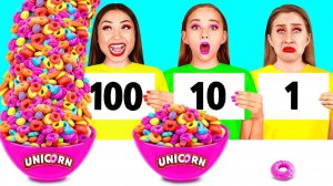 100 Слоев Еды Челлендж # Удивительные Кулинарные Лайфхаки от DaGaDa Challenge