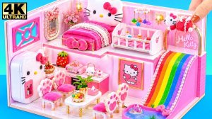 «Розовый домик Hello Kitty🐱: легкое мастерство для любимых творений🌈»
