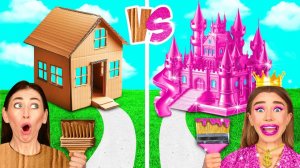 Домики Одного Цвета Челлендж _ Бедная vs Богатая vs Ультра Богатая