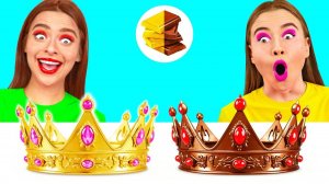 Челлендж. Шоколадная Еда vs Настоящая еда # Смешные Моменты от