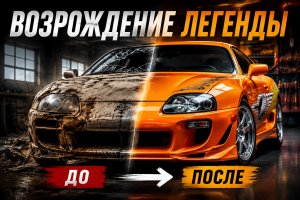 Восстановление заброшенной Toyota Supra MK4