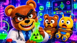 😳СУПЕР МИШКА, НО ЗЛОЙ УЧЕНЫЙ СТАВИТ ОПЫТЫ В SUPER BEAR ADVENTURE