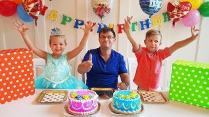 Рома и Диана готовят папе сюрприз на День Рождения