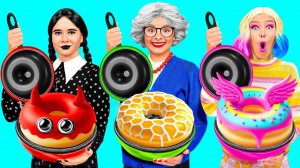 Кулинарный Челлендж# Уэнсдей Против Бабушки # Кулинарная битва с Секретными Гаджетами