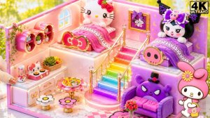 «Миниатюрный дом My Melody с комнатой Hello Kitty и спальней Куроми ❤️»