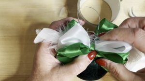 Создание новогоднего шара в бархате из китайского елочного шара