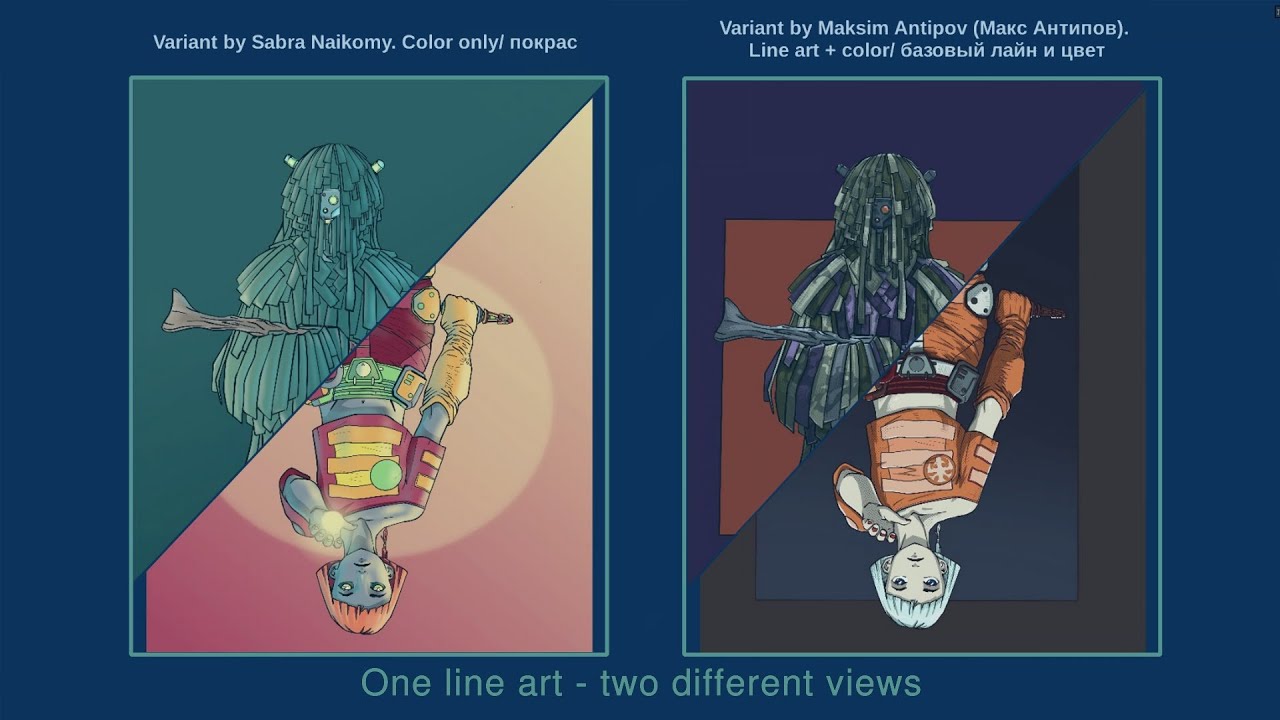 Testing With The Coloring. Joint Experiment Between Two Channels.