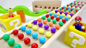 Волнообразный склон HABA и рельсы Marble Pack Rail, кейс Mario Handbook of Blogs GOGO!