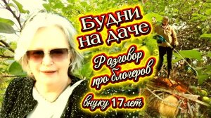 Будни на даче.Разговоры про блогеров.