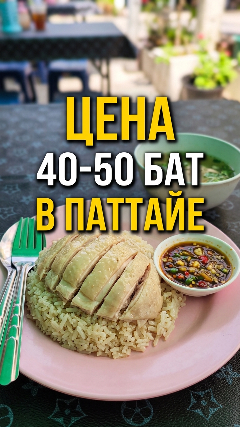 Это точно надо попробовать 👍 Полноценный обед за 40 бат (100 руб.) в Паттайе 😜 #таиланд #путешеств