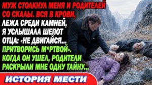 Муж столкнул меня и родителей в пропасть.«Не шевелись... притворись мёртвой».Потом родители раскрыли