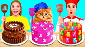 Кулинарный Челлендж# Я против Бабушки с Котиком # Битвы с Едой от