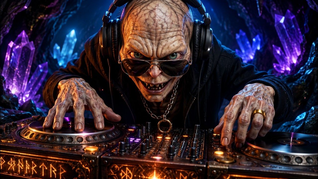 Gollum’s Crystal Cave 🖤 Dark Fantasy Melodic Techno   Deep House For Focus No Vocals