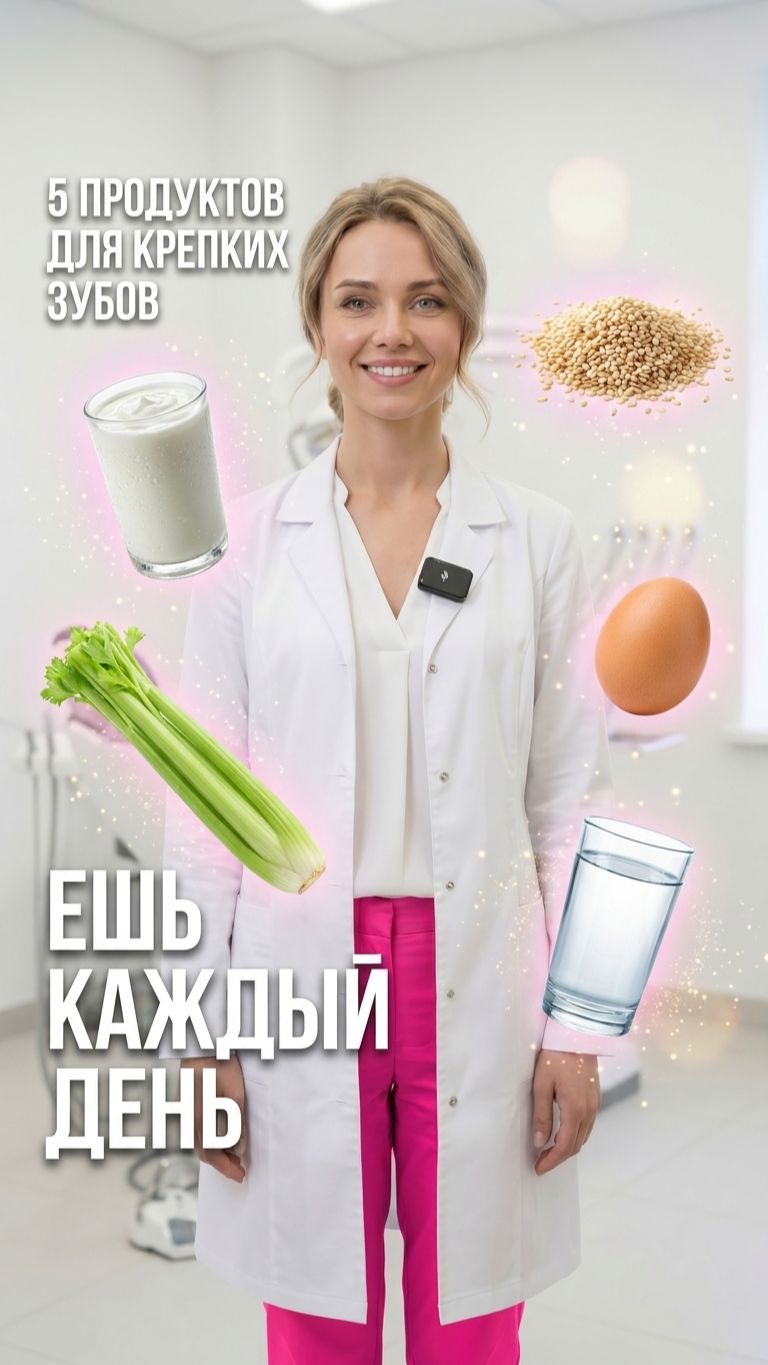 5 продуктов, которые реально укрепляют зубы 🦷
