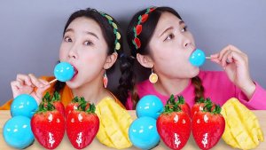 Клубничные мандариновые цукаты Мукбанг