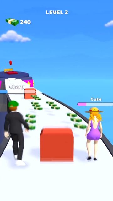 Couple Run! Прохождение Уровень 1