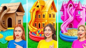 Домики Одного Цвета Бедная vs Богатая vs Ультра Богатая | Смешные Ситуации и Неудачи