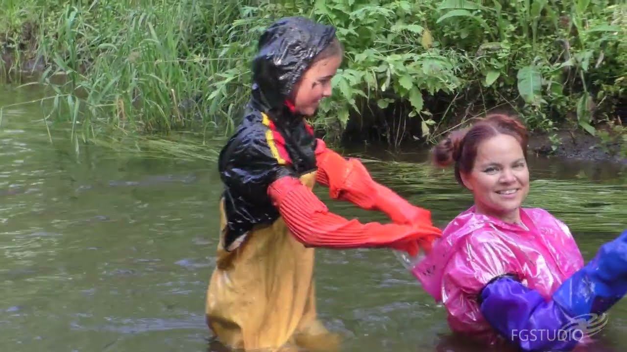 Alice And Darina In Raingear