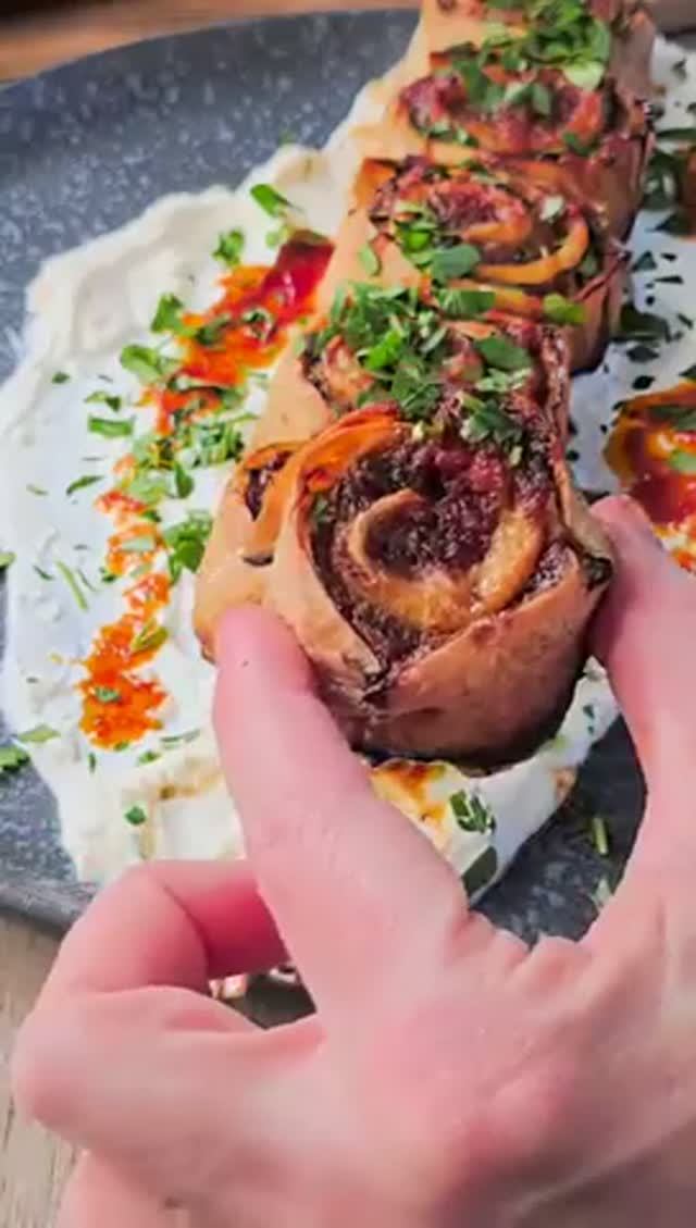 5 минут рулетики с мясом