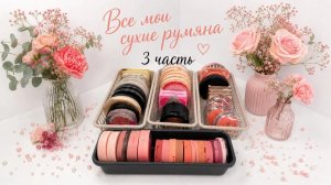Все мои румяна: сухие матовые и шиммерные 3 часть(2026)