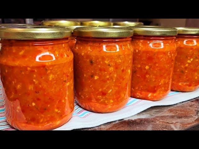 Потрясающий соус ОГОНЁК На зиму! 100 летний рецепт моей бабушки порадует вас вкусом этого соуса!