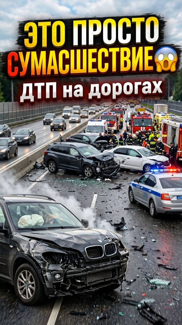 Это просто СУМАСШЕСТВИЕ 😱 ДТП на дорогах