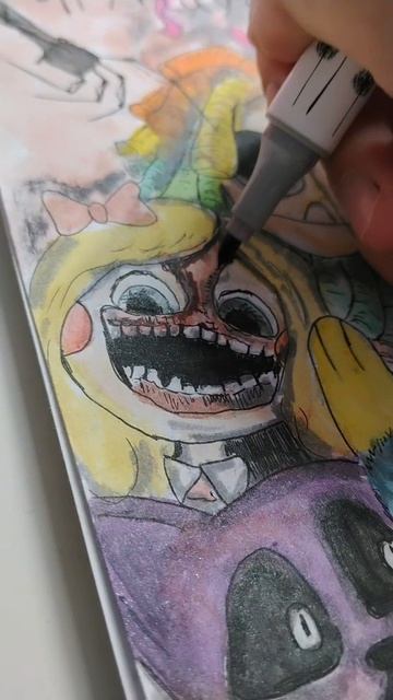 Рисую арт по Poppy Playtime🖤