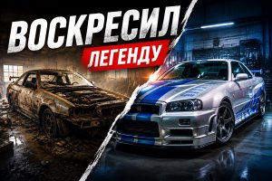 ЭТА ЛЕГЕНДА R34 ГНИЛА… Реставрация заброшенного Nissan Skyline GT-R