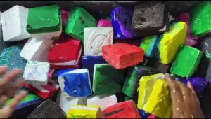 ASMR crush chalk 🌈