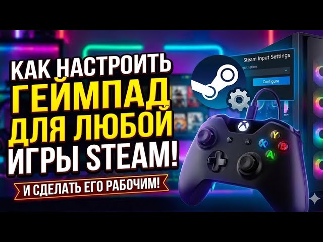 КАК НАСТРОИТЬ ГЕЙМПАД ДЛЯ ЛЮБОЙ ИГРЫ STEAM! и сделать его рабочим