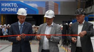 Выпуск первой навесной панели на новом оборудовании