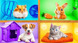 Строим Домики для Животных # Смешные Cитуации c