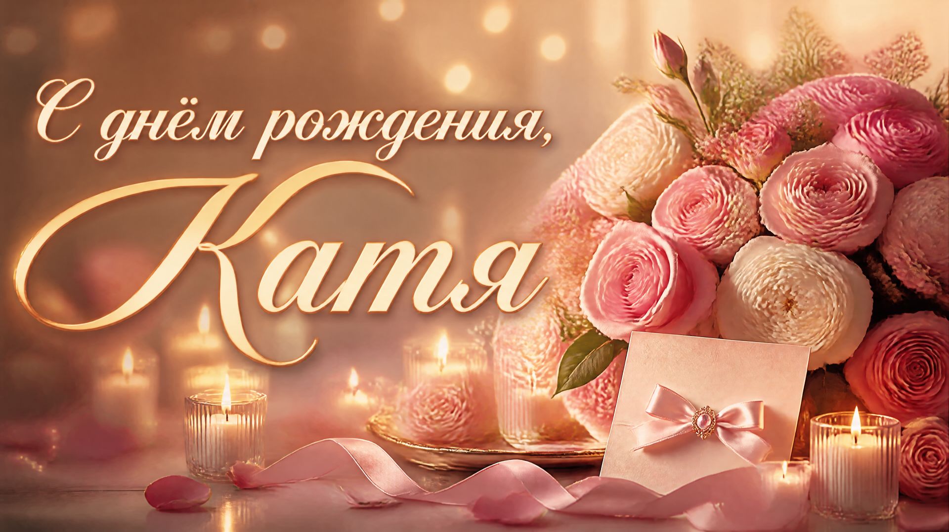 Песня с днем рождения Катя - Яркое поздравление для Катерины
