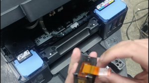 Процедура замены печатающих головок в Canon G2411