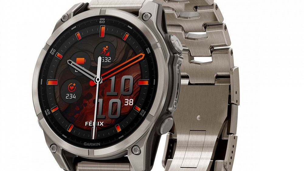 Часы Garmin fenix 8 - 47 mm, AMOLED Sapphire, Titanium