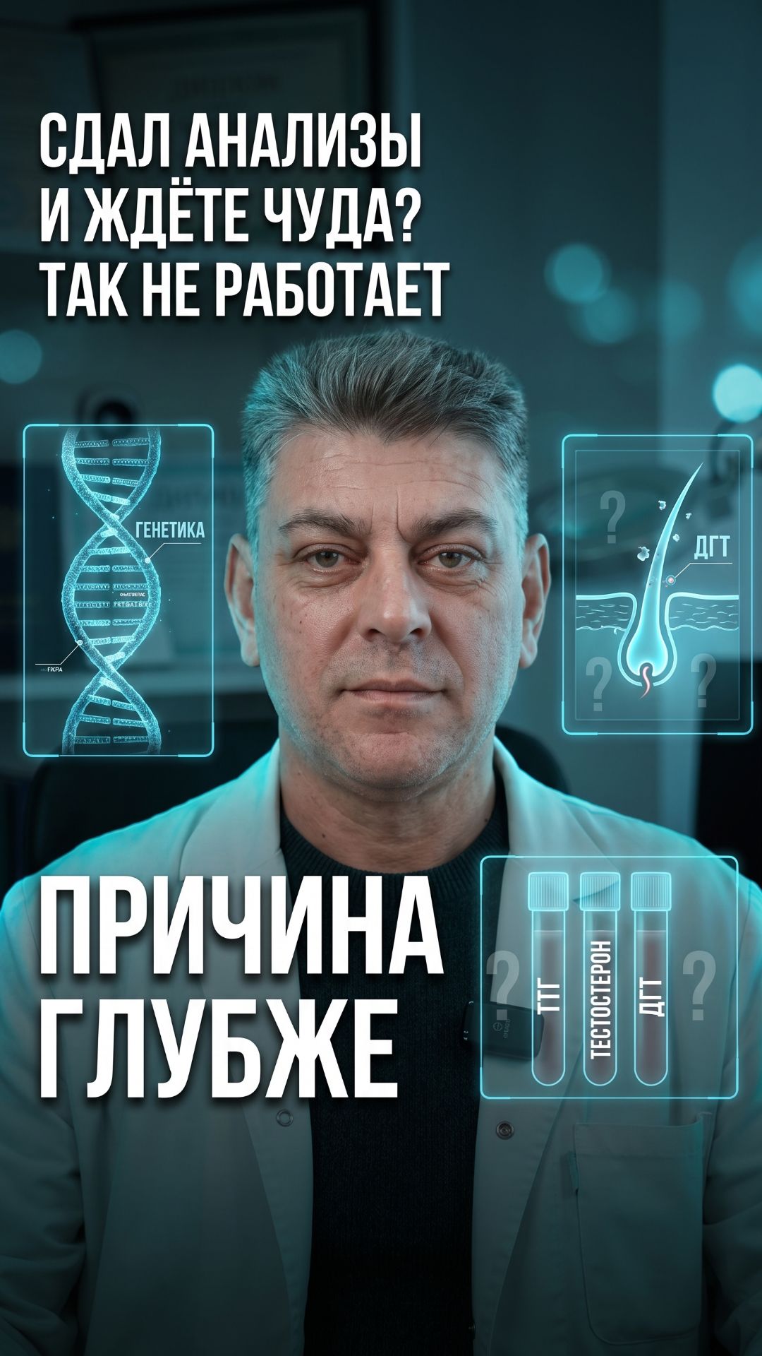 Сдали анализы  а волосы всё равно лезут? 
