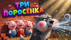 Три поросёнка 🐷 Сказка-песенка для малышей | Песенки Мишани