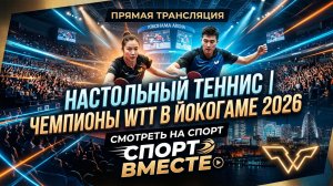 Настольный теннис Чемпионы WTT в Йокогаме 2026 I WTT Champions Yokohama 07.08.2026 Прямая трансляция