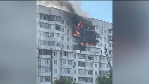 В Уфе назвали предварительную причину крупного пожара на улице Гвардейской