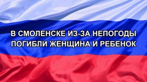 |Н. РФ| В Смоленске из-за непогоды погибли женщина и ребенок