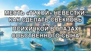 МЕСТЬ «ТИХОЙ» НЕВЕСТКИ: КАК СДЕЛАТЬ СВЕКРОВЬ ПСИХИЧКОЙ В ГЛАЗАХ СОБСТВЕННОГО СЫНА