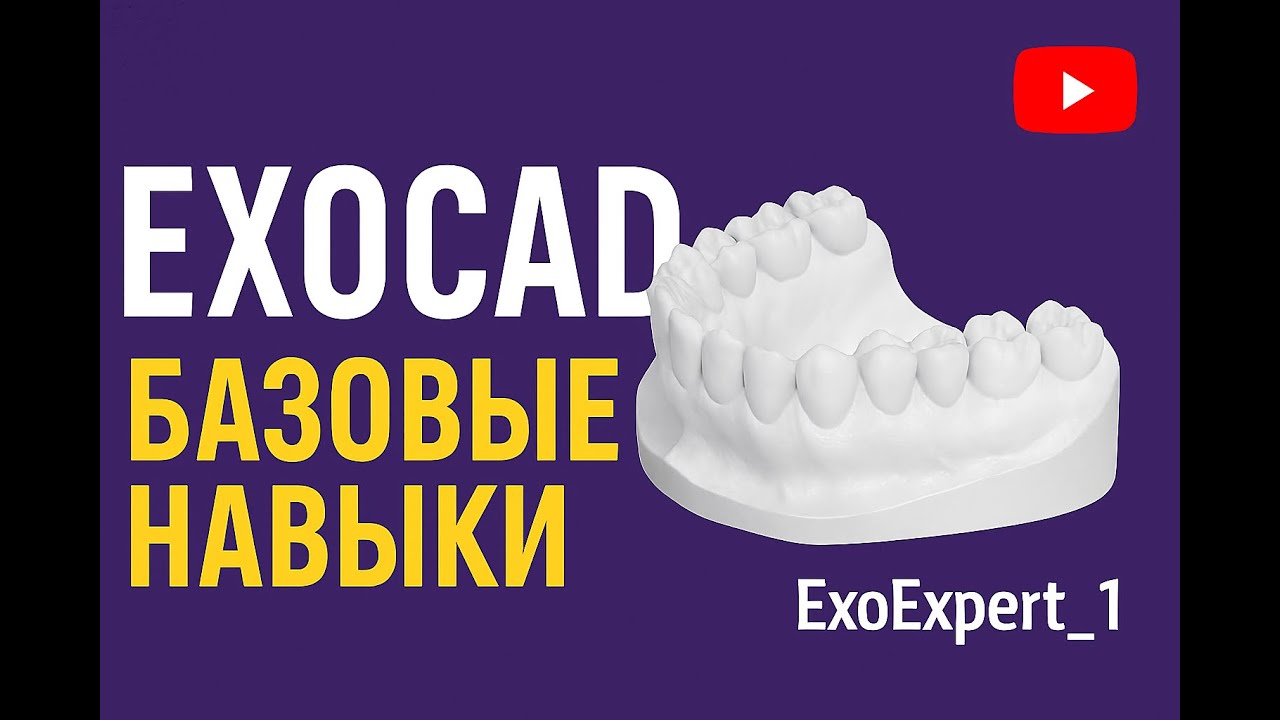 Exocad DentalCAD обучение урок для новичков базовые навыки