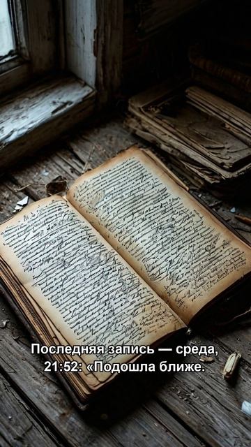 На чердаке — тетрадь. Годы записей одного почерка. И последняя: «Она стояла у калитки.