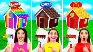 Домики Одного Цвета Челлендж # Сладости vs Шоколад vs Фастфуд от