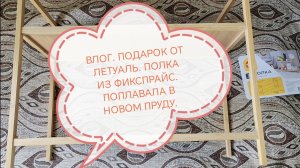 ВЛОГ. ПОДАРОК ОТ ЛЕТУАЛЬ. СОБРАЛА ПОЛКУ ИЗ ФИКС ПРАЙС. ПОКУПАЛАСЬ В НОВОМ ПРУДУ.