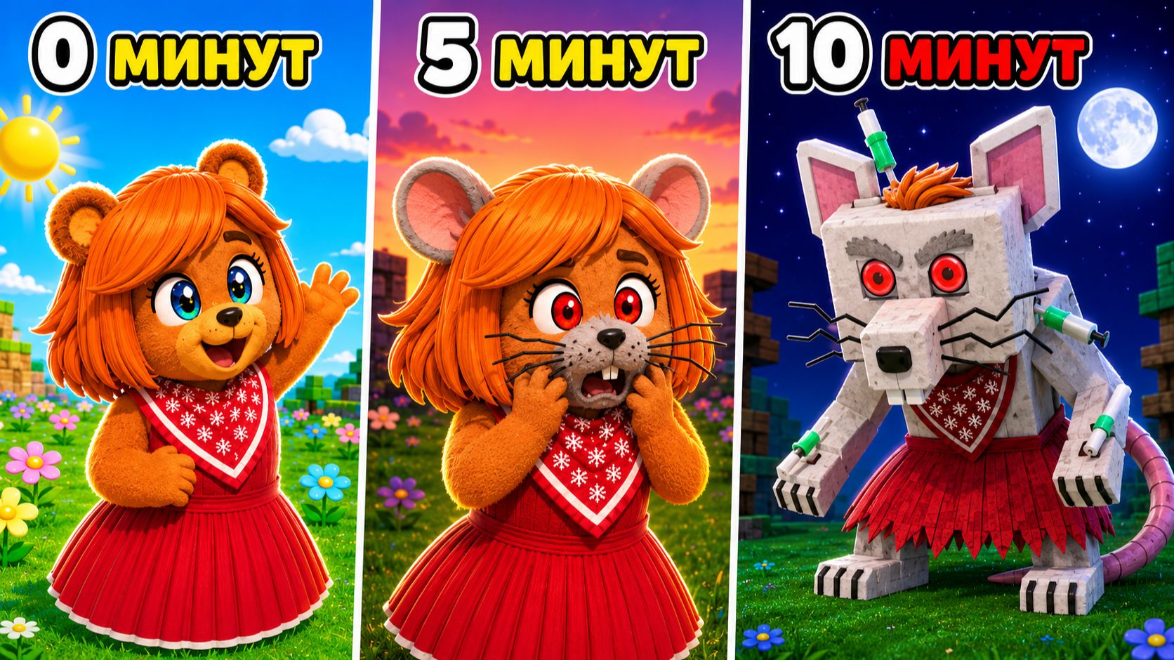 😳СУПЕР МИШКА, Я ПРЕВРАЩАЮСЬ В ГИГАНТСКУЮ КРЫСУ  В SUPER BEAR ADVENTURE