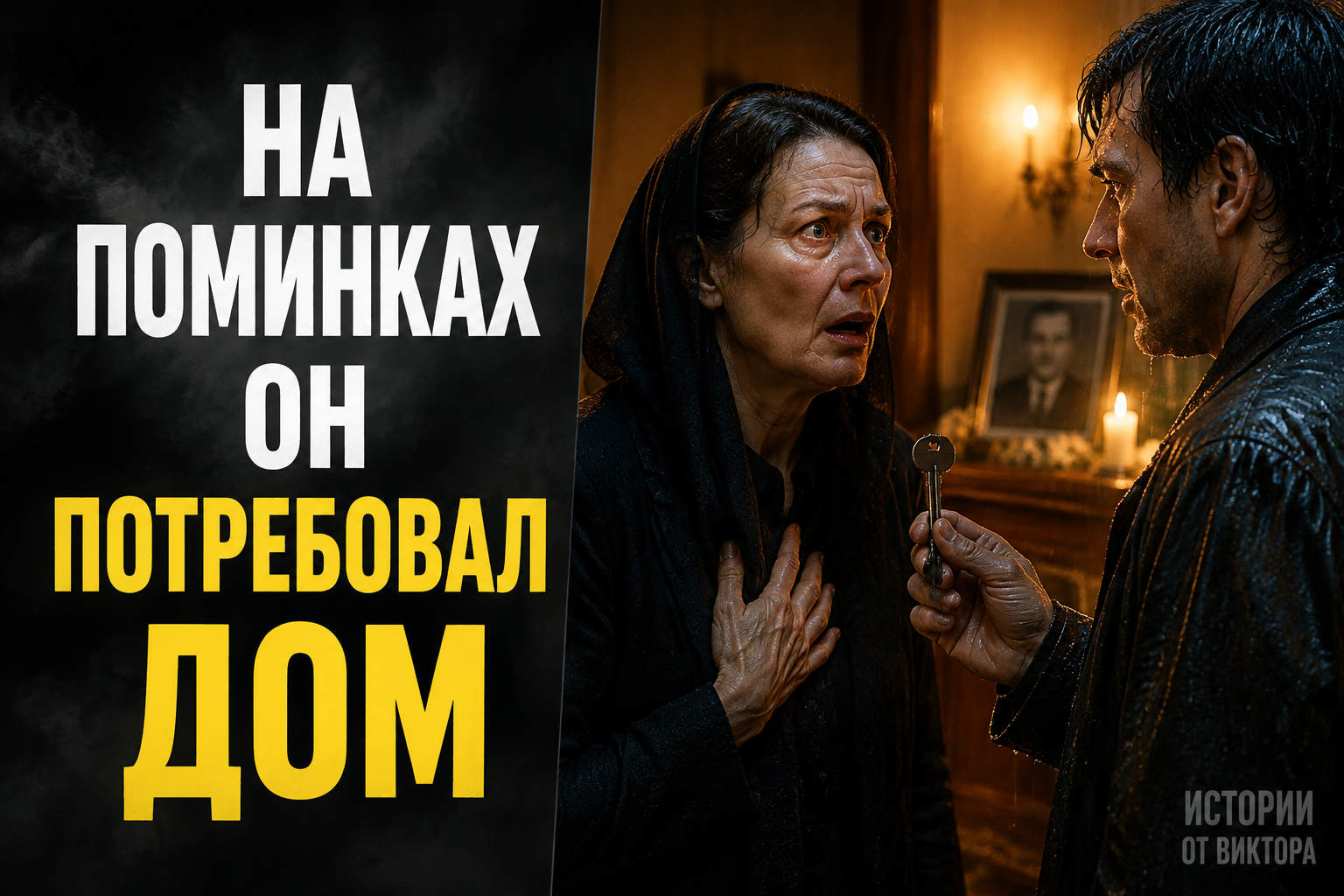 На поминках незнакомец потребовал ключи от дома