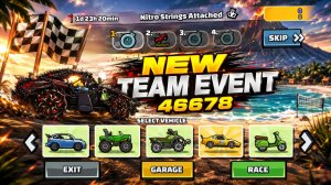 ❗🔔 46678 NEW Team Event (Nitro Strings Attached) - Hill Climb Racing 2