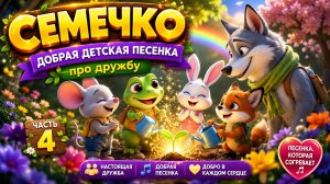 Теремок, часть 3| Семечко 🌳 | Добрая песенка про дружбу, помощь и волшебное дерево